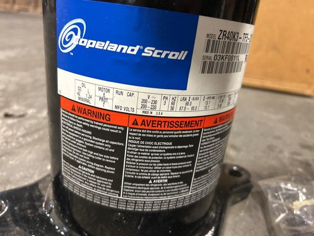 3.5 Ton Single-Stage AC Scroll Compressor 200-230/50-60/3 R22