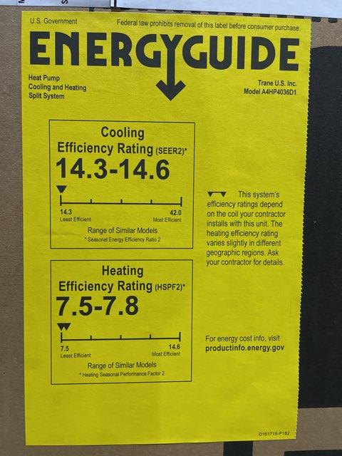 3 Ton Single-Stage Split-System Heat Pump 208-230/60/1 R410A 14.3 SEER2