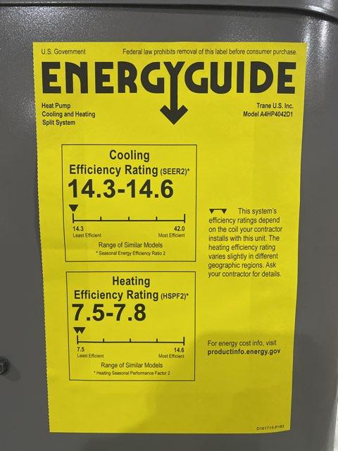 3.5 Ton Single-Stage Split-System Heat Pump 208-230/60/1 R410A 14.3 SEER2