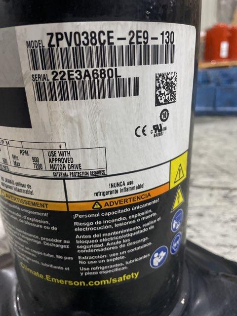 3 Ton Variable Speed AC/HP Scroll Compressor 220-240/60/3 R410A