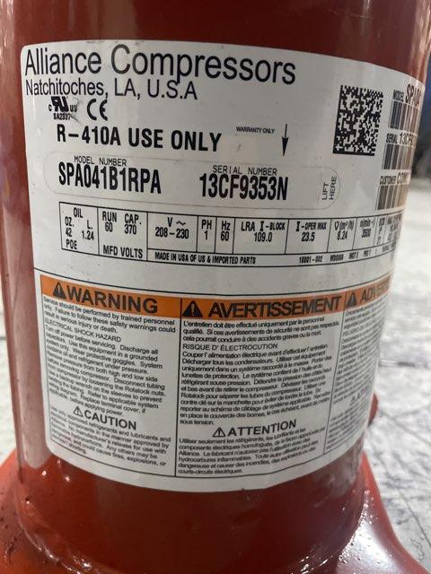 3.5 Ton Single-Stage AC Scroll Compressor 208-230/60/1 R410A