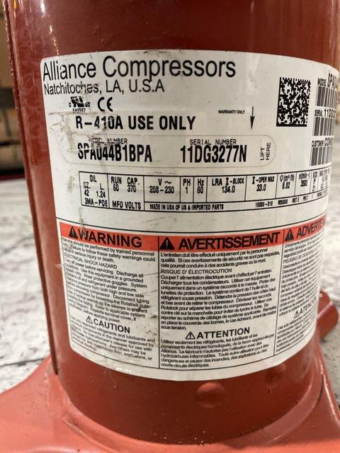 3.5 Ton Single-Stage AC Scroll Compressor 208-230/60/1 R410A