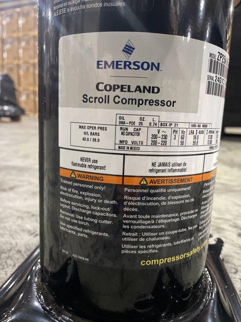 2 Ton Single-Stage AC/HP Scroll Compressor 200-230/60/3 R410A