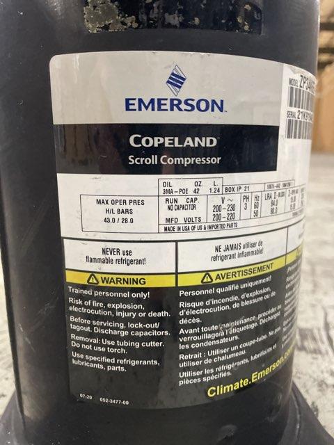3 Ton Single-Stage AC/HP Scroll Compressor 200-230/50-60/3 R410A