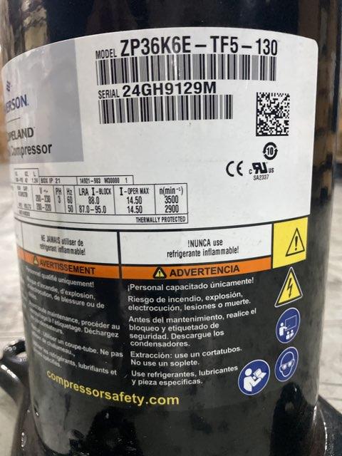 3 Ton Single-Stage AC/HP Scroll Compressor 200-230/60/3 R410A