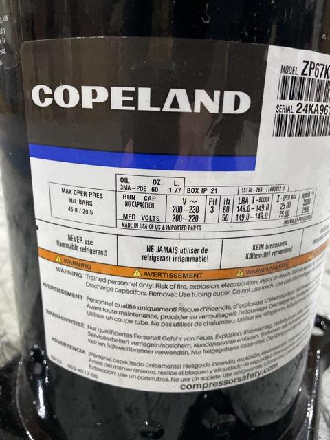 5.5 Ton Single-Stage AC Scroll Compressor 200-230/50-60/3 R410A
