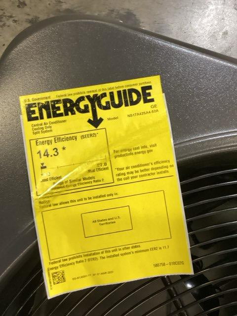 3.5 Ton Single-Stage Split-System Air Conditioner 208-230/60/1 R410A 17 SEER