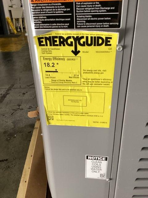 5 Ton Inverter Split-System Air Conditioner 208-230/60/1 R410A 23 SEER