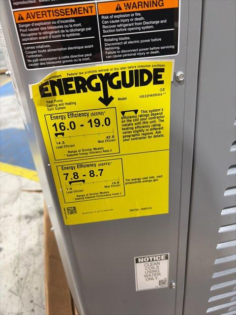 5 Ton Inverter Split-System Heat Pump 208-230/60/1 R410A 22 SEER