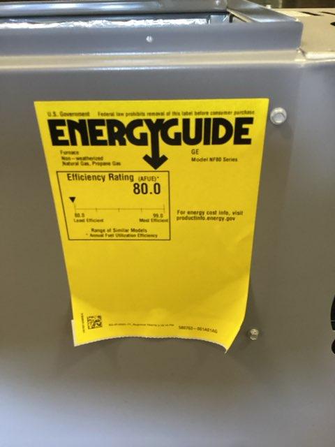 44,000 BTU Two-Stage Upflow/Horizontal ECM Multi Speed Gas Furnace 80% AFUE 120/60/1 CFM: 1500