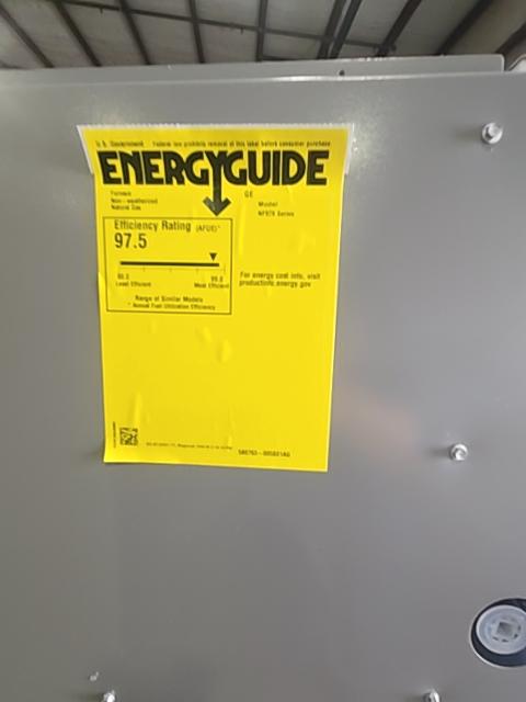40,000 BTU Ultra Low NOx Two-Stage Upflow/Horizontal ECM Var Spd Gas Furnace 97% 120/60/1 CFM: 1153