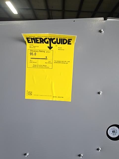 40,000 BTU Ultra Low NOx 1-Stage Upflow/Horizontal ECM Multi Spd Gas Furnace 95% 120/60/1 CFM: 1450