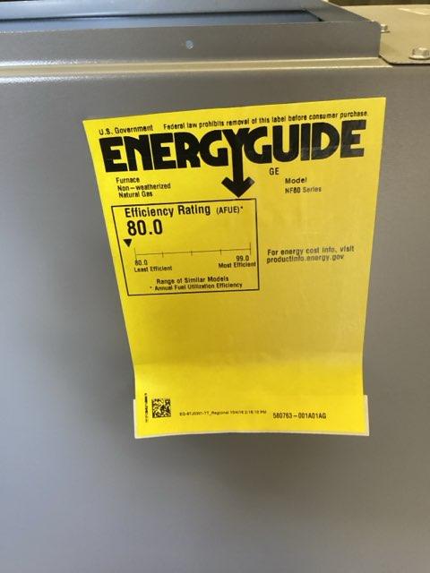 44,000 BTU Single-Stage Downflow ECM Multi Speed Gas Furnace 80% AFUE 120/60/1 CFM: 1375