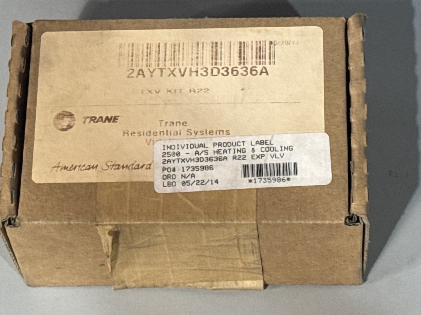 3 Ton Thermal Expansion Valve Kit, R-22
