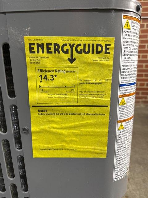 1.5 Ton Single-Stage Split-System Air Conditioner 208-230/60/1 R410A 14.3 SEER2