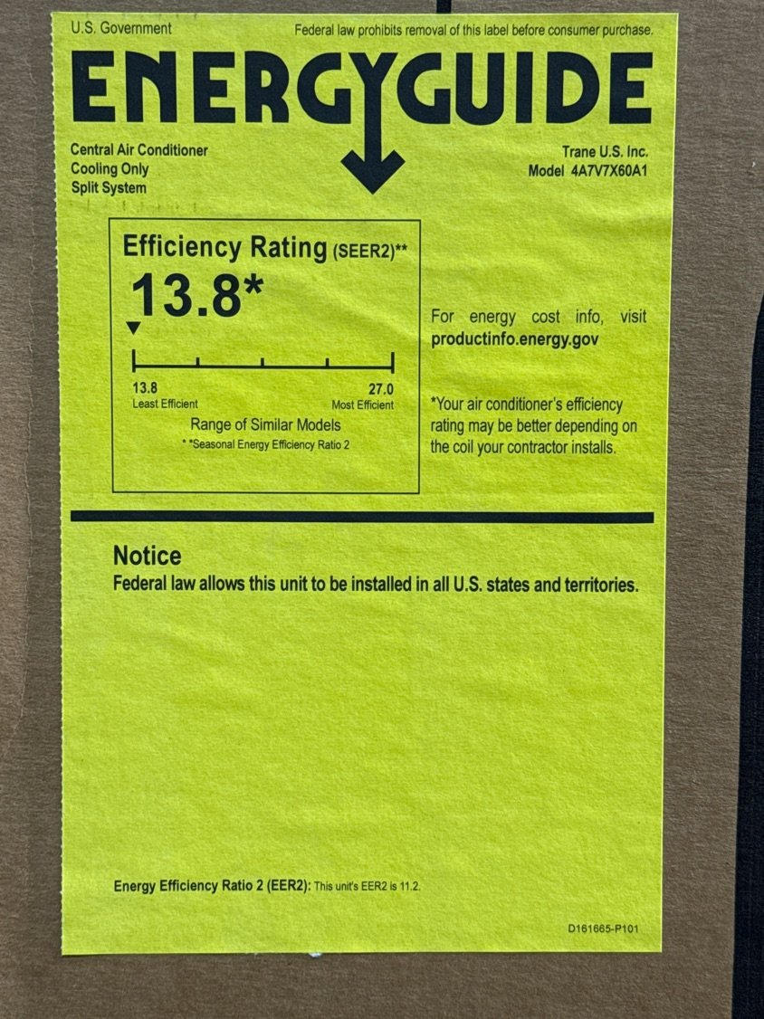 5 Ton Variable Speed Split-System Communicating Air Conditioner 208-230/60/1 R410A 13.8 SEER