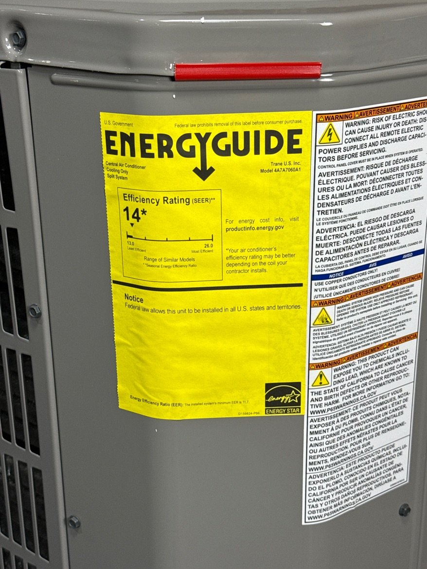 5 Ton Two-Stage Split-System Air Conditioner 208-230/60/1 R410A 17 SEER