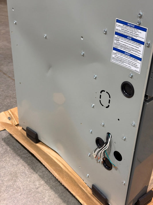 120,000 BTU Modulating Downflow/Horizontal ECM Var Spd Comm Comp Gas Furnace 95% 115/60/1 CFM: 2002