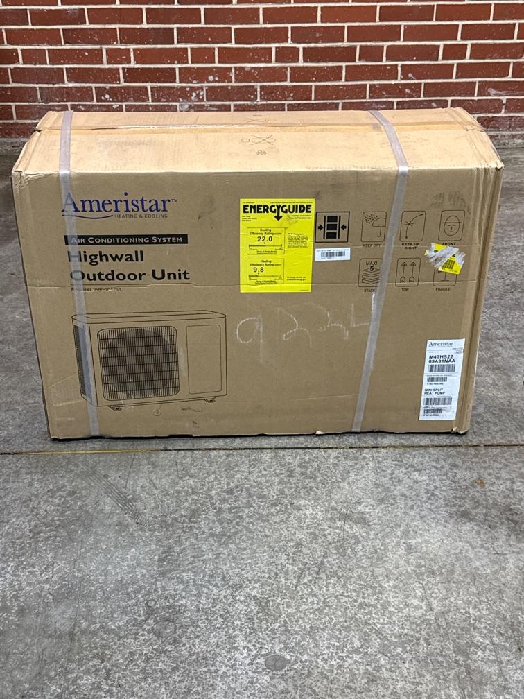 9,000 BTU Single-Zone Outdoor Inverter Heat Pump Mini Split Unit, 22 SEER 115/60/1 R-410A