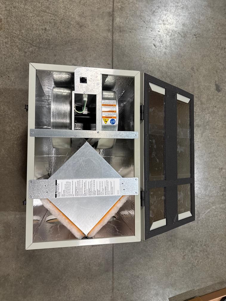 Gray Energy Recovery Ventilator, 120/60/1, 300 CFM