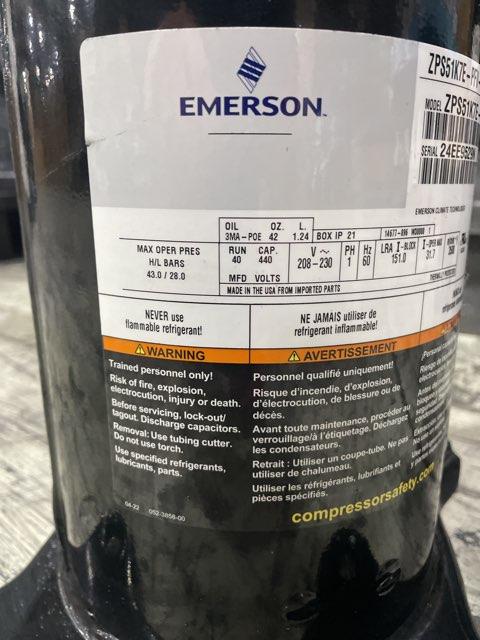 4.5 Ton Two-Stage AC Scroll Compressor 208-230/60/1 R410A
