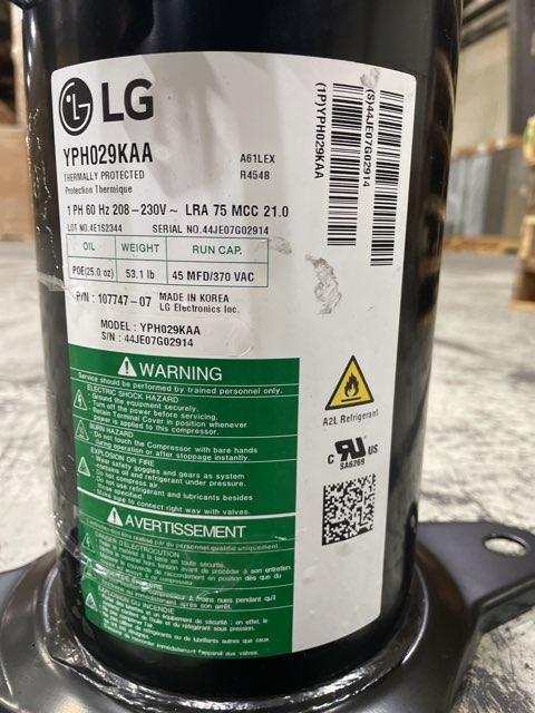 3 Ton Single-Stage AC Scroll Compressor 208-230/60/1 R454B