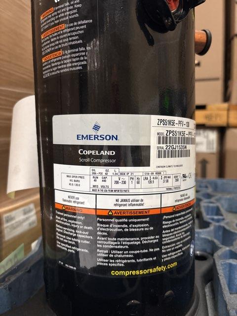 4 Ton Two-Stage AC/HP Scroll Compressor 208-230/60/1 R410A