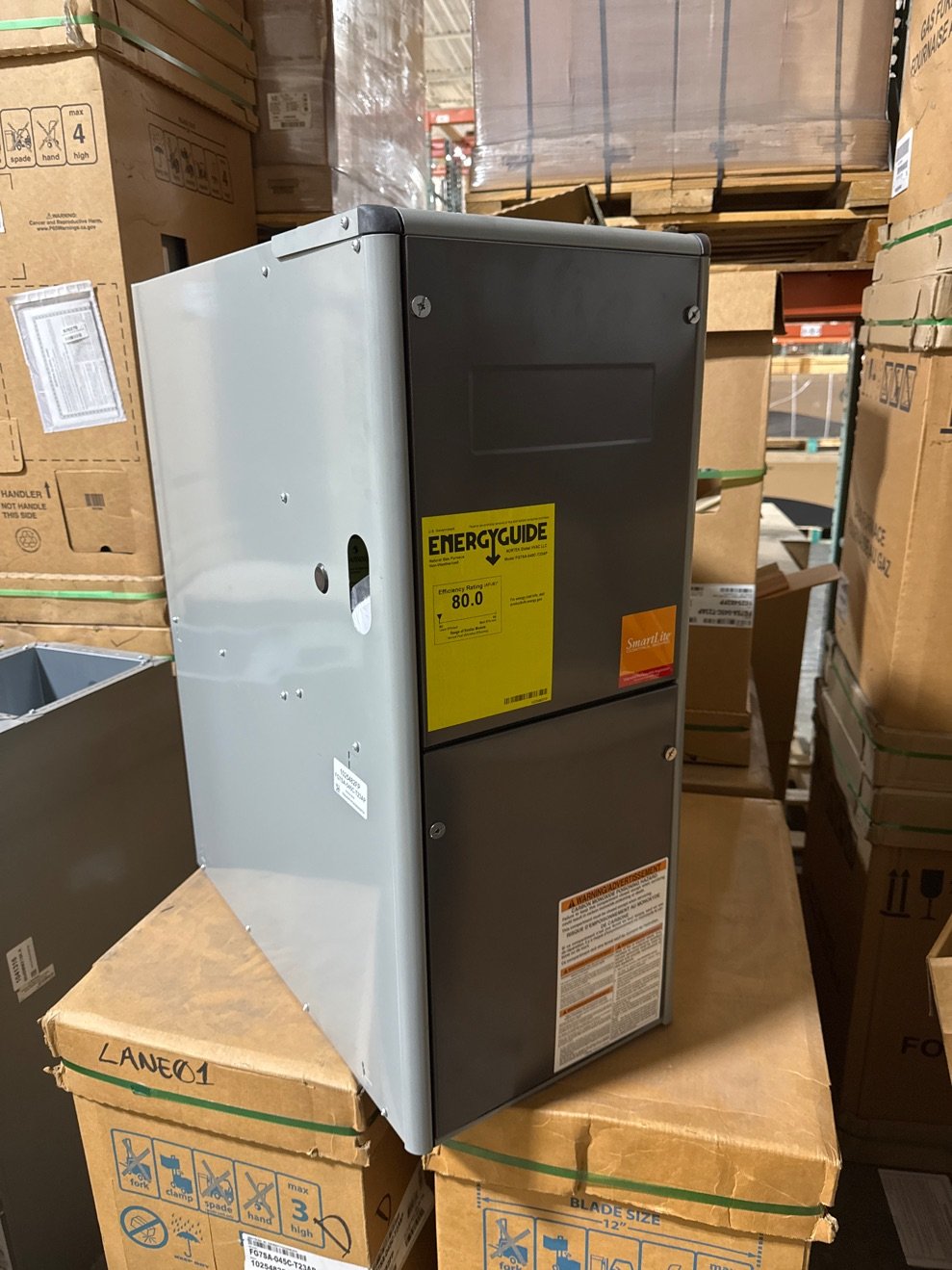 45,000 BTU Single-Stage Upflow/Horizontal ECM Multi Speed Gas Furnace 80% AFUE 115/60/1 CFM: 1350