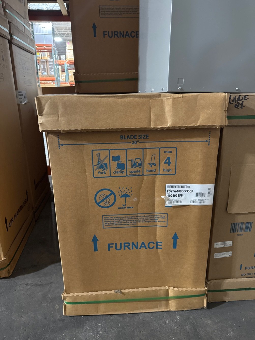 100,000 BTU Low NOx 2-Stage Upflow/Horizontal ECM Variable Speed Gas Furnace 80% 115/60/1 CFM: 1860