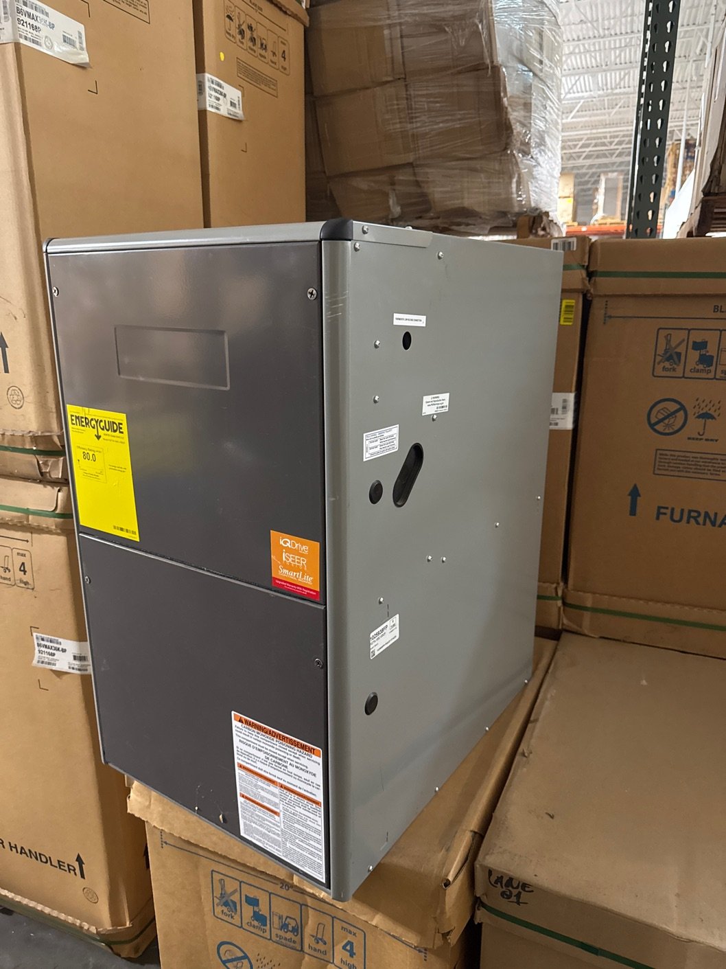 100,000 BTU Low NOx 2-Stage Upflow/Horizontal ECM Variable Speed Gas Furnace 80% 115/60/1 CFM: 1860