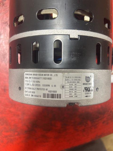 1/2 HP Blower Motor 115/60/1 1050 Rpm Variable Speed