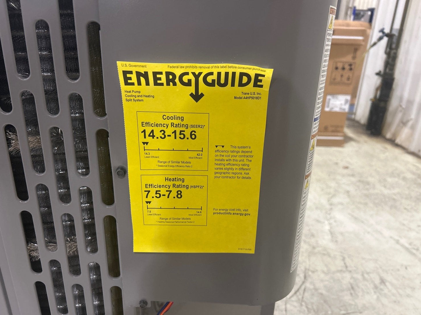 1.5 Ton Single-Stage Split-System Heat Pump 208-230/60/1 R410A 15.2 SEER2