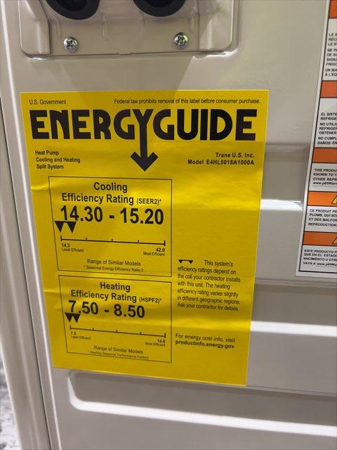 1.5 Ton Variable Speed Split-System Heat Pump 208-230/60/1 R410A 15.2 SEER2