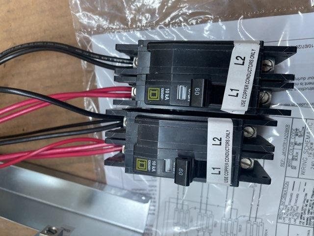 20 KW Electric Heat Kit with Breaker 208-240/60/1
