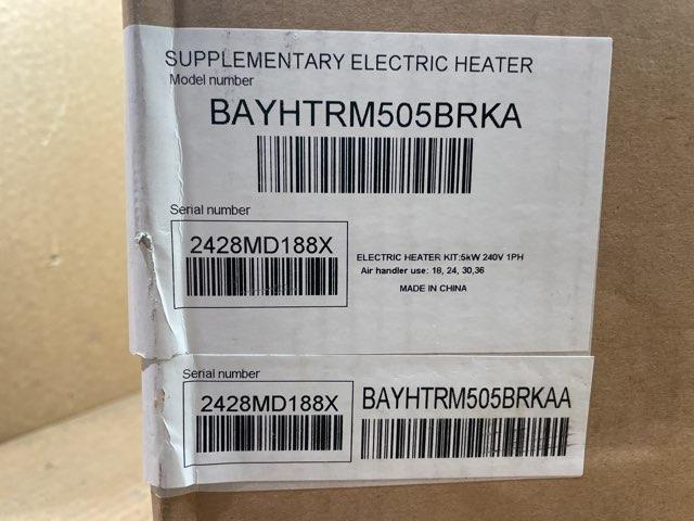 5 KW Electric Heat Kit with Breaker 208-240/60/1