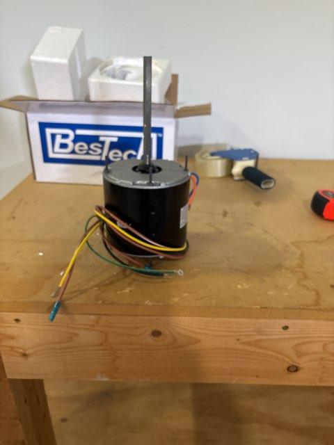 1/3 HP Condenser Fan Motor 208-230/60/1, 2.4 Amps, 1075 RPM