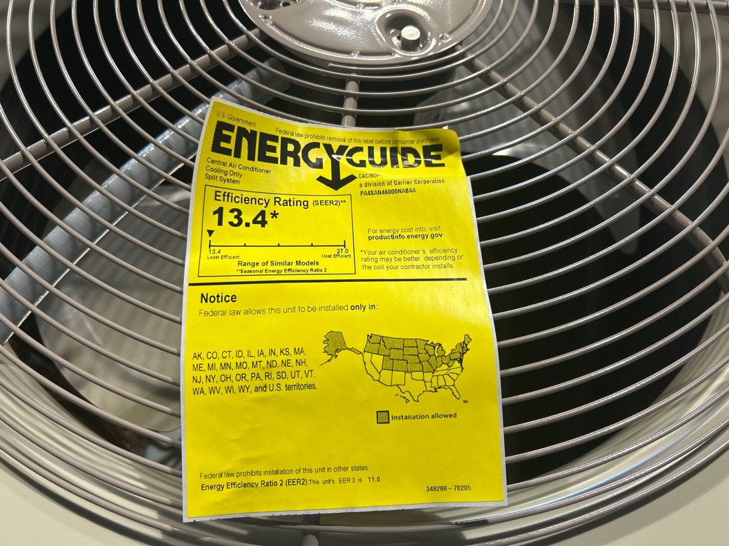5 Ton Single-Stage Split-System Air Conditioner 208-230/60/1 R410A 13.4 SEER2