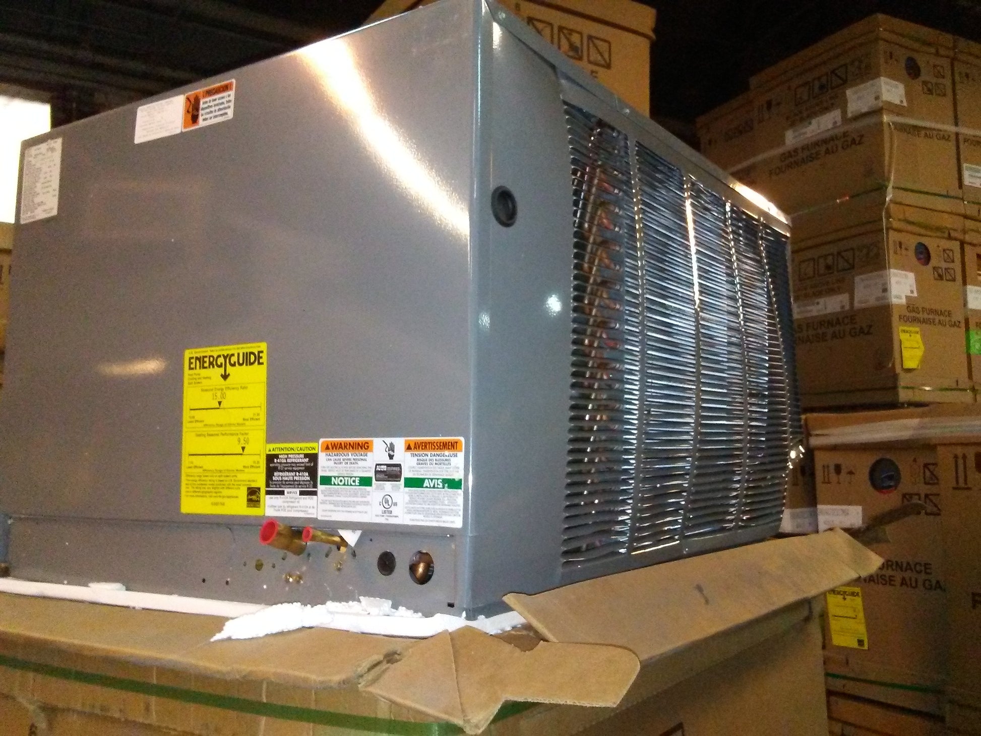 3-1/2 TON SPLIT SYSTEM HEAT PUMP, 15 SEER 208-230/60/1 R-410A