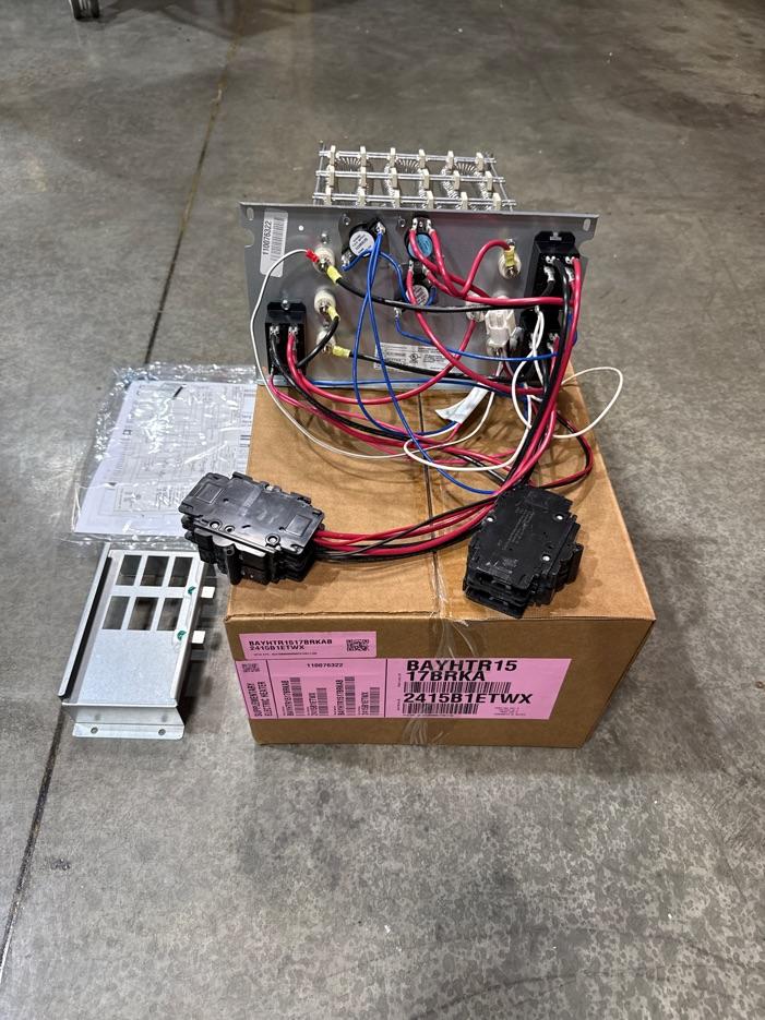 15 KW Electric Heat Kit with Breaker 208/240/60/1