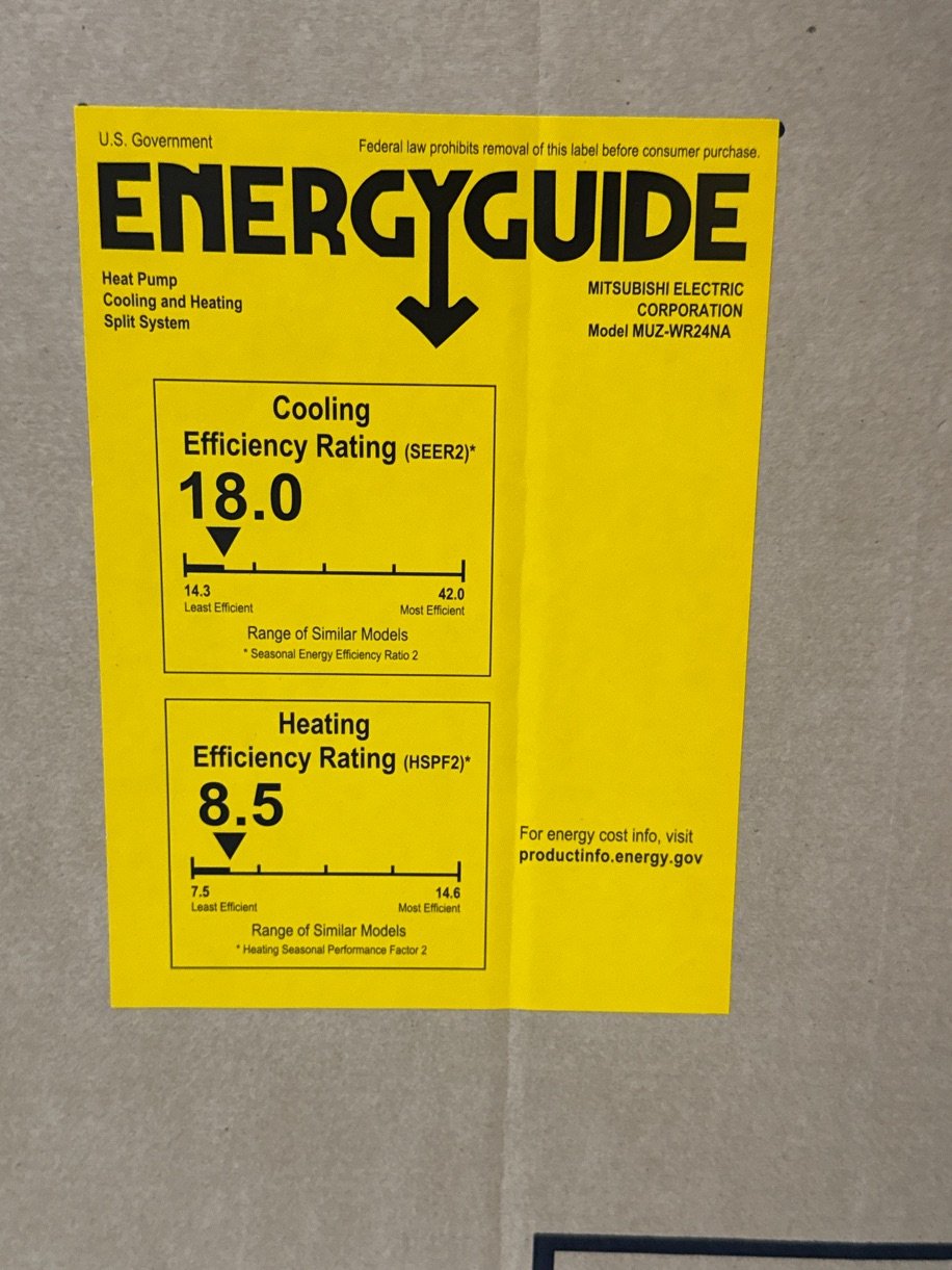24,000 BTU Single-Zone Outdoor Inverter Heat Pump Mini Split Unit, 16 SEER 208-230/60/1 R-410A