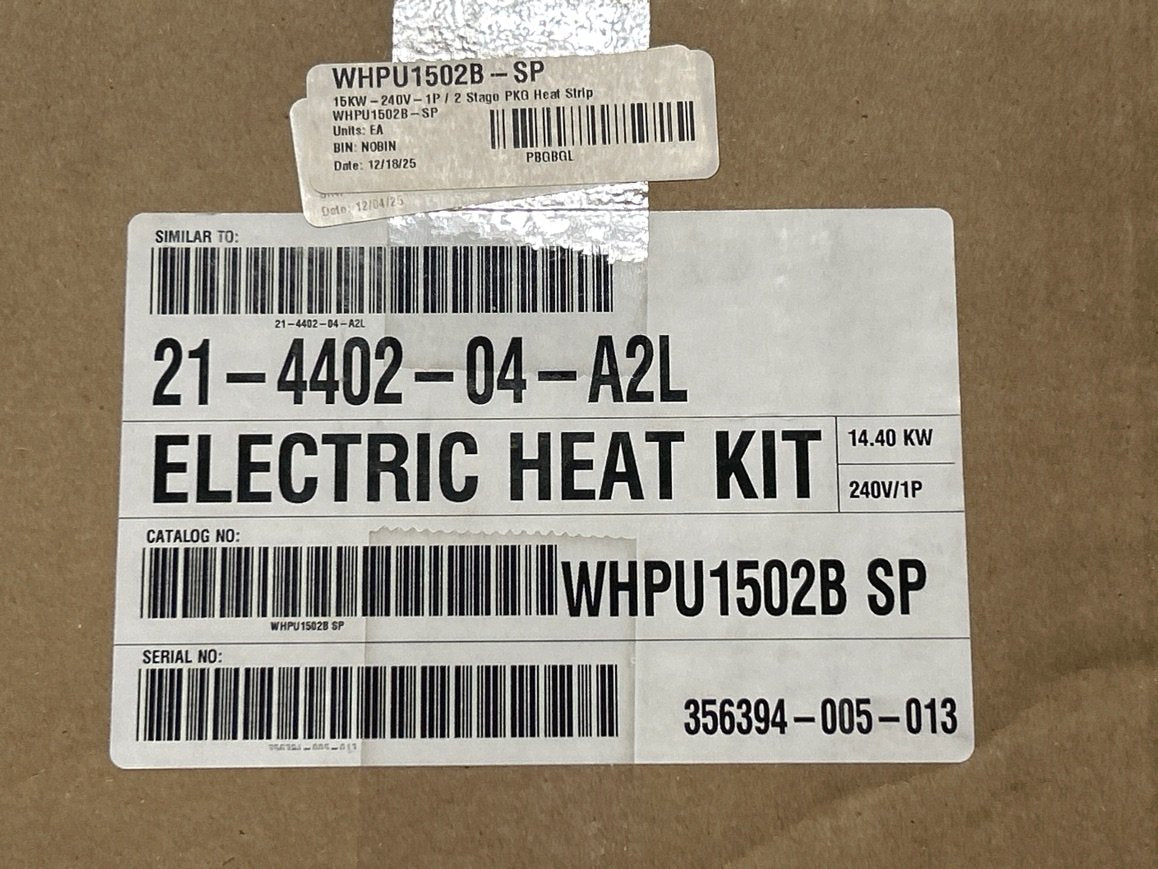 15 KW Electric Heat Strip 208/240/60/1