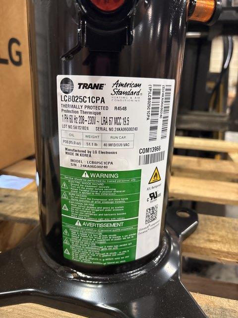 2 Ton AC Scroll Compressor 208/230/60/1 R454B