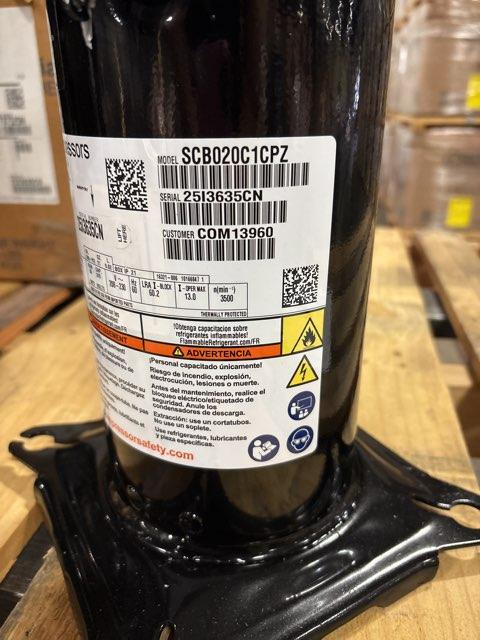 2 Ton AC Scroll Compressor 208/230/60/1 R454B