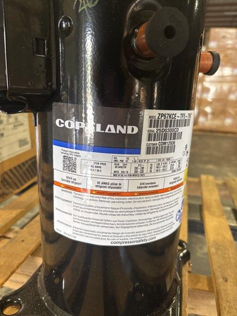 5 Ton AC Scroll Compressor 200/230/50/60/3 R410A