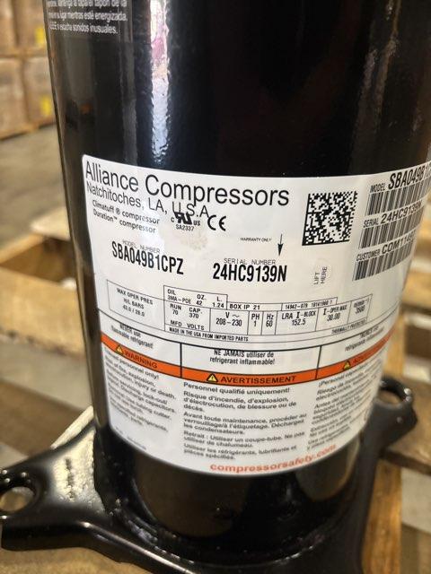 4 Ton AC Scroll Compressor 208/230/60/1 R410A