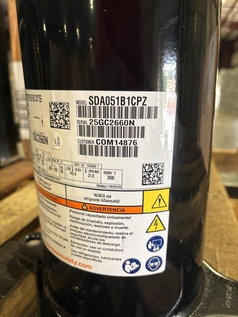 4 Ton Single-Stage AC Scroll Compressor 200/230/60/1 R410A