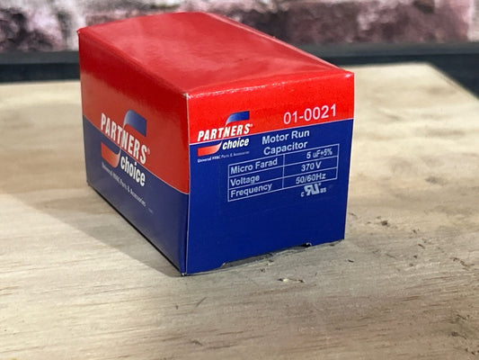 370 Vac, 5MFD 50/60 Hz, Round Capacitor