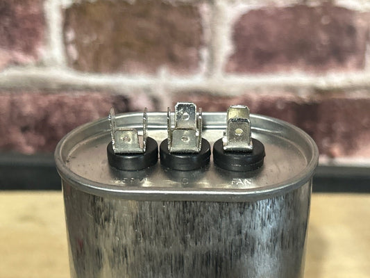370 Vac, 55+5MFD 50/60 Hz, Oval Capacitor