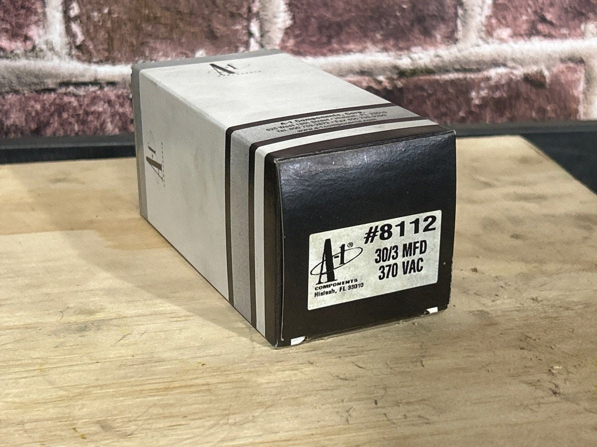 370 Vac, 30+3MFD 50/60 Hz, Round Capacitor