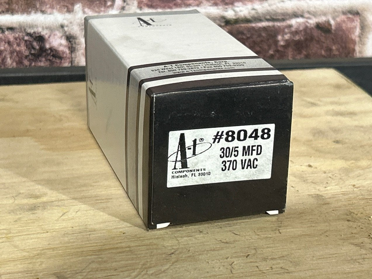 370 Vac, 30+5MFD 50/60 Hz, Round Capacitor